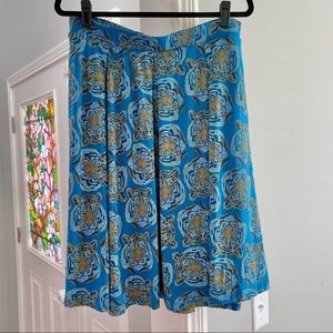 LuLaRoe Tiger Teal Madison Skirt